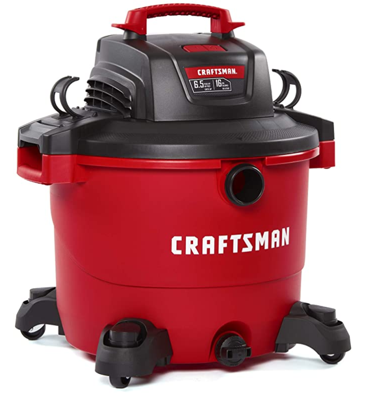 CRAFTSMAN 60 Litre (16 Gallon) 6.5 Peak HP Wet/Dry Vac, Heavy-Duty Shop 